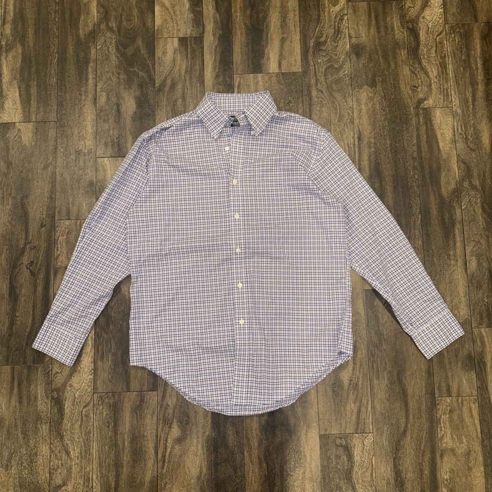 Lauren‎ Ralph Lauren Classic Fit Button-Up Plaid Long-Sleeve Men's Size L 32/33
